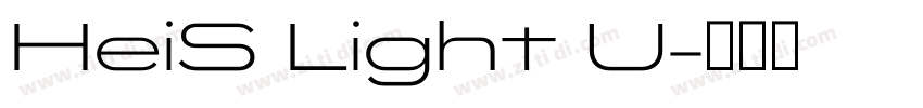 HeiS Light U字体转换